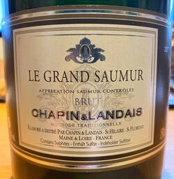 Chapin & Landais Le Grand Saumur Loir, Magnum. Brut.