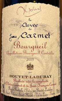 Bourgueil, La cuvée de Jean Carmet. Bouvet-Ladubay 2019.