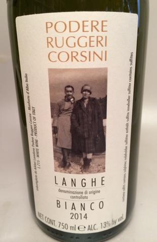 Bianco Langhe, Podere Ruggeri Corsini 2014.