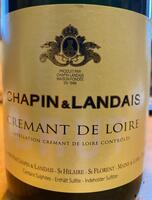Crémant de Loire, Chapin & Landais, Brut.